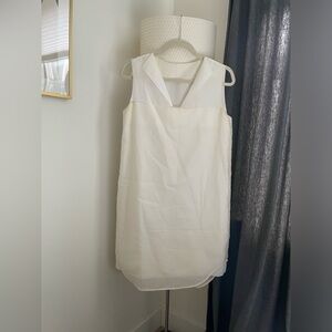 COS sleeveless white dress (size 6)